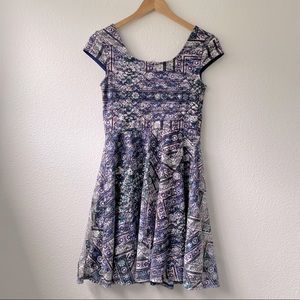 Lace Cap Sleeve Summer Dress